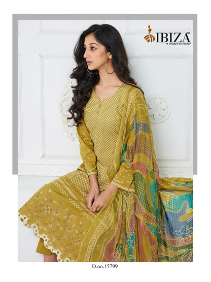 Galexy Ibiza Cambric Cotton Pant Style Suits Supplier India