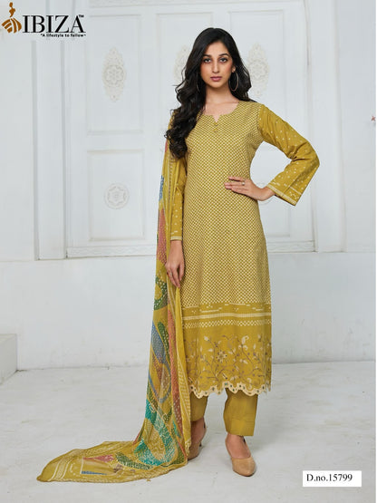 Galexy Ibiza Cambric Cotton Pant Style Suits Supplier India