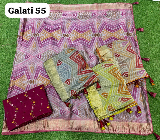 Galti 55 Kalpveli Chiffon Sarees Wholesale Price