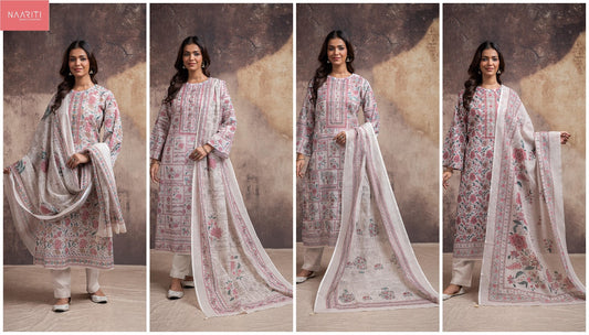 Gama 5567 Naariti Slub Linen Pant Style Suits Wholesaler