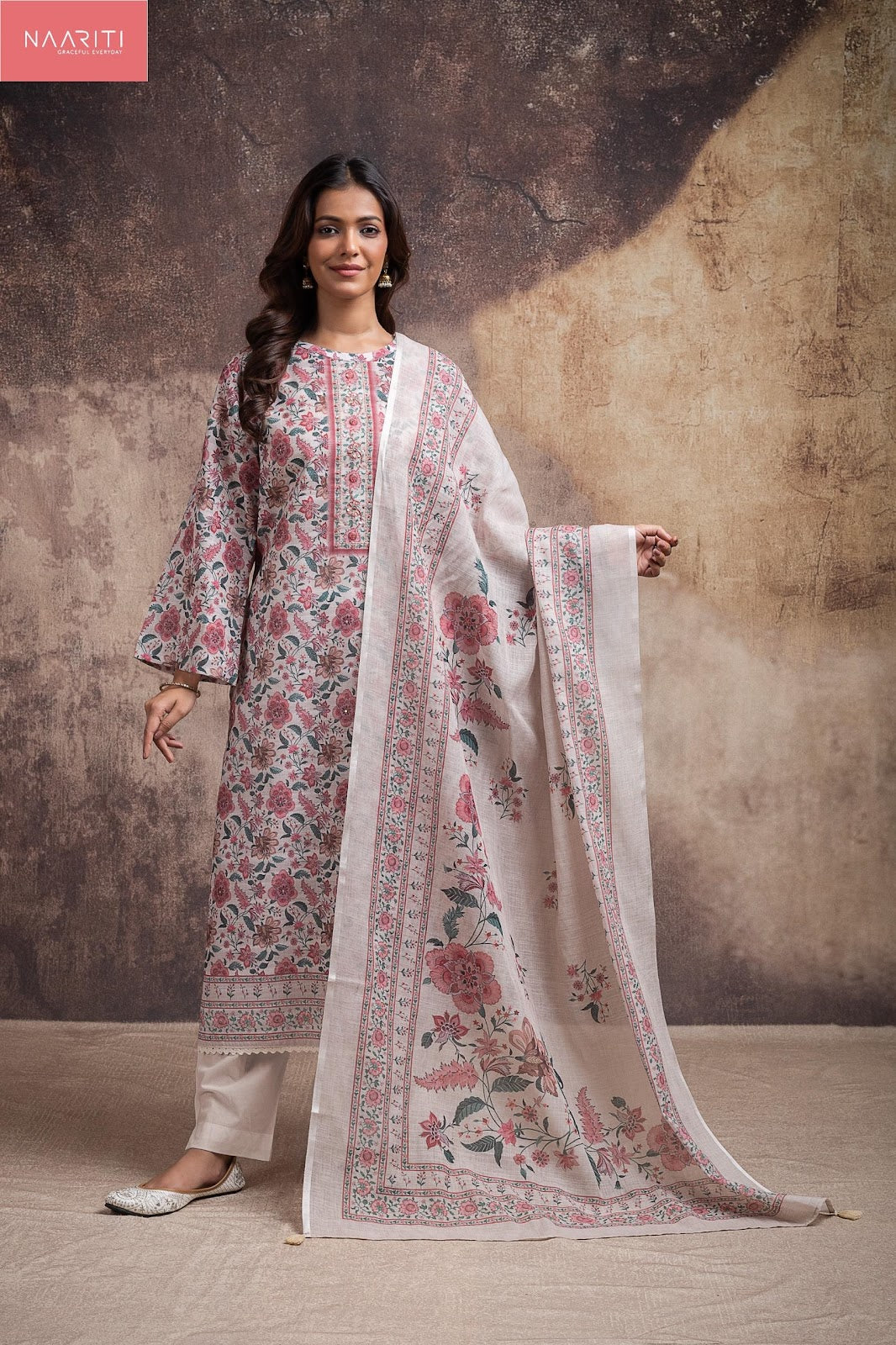 Gama 5567 Naariti Slub Linen Pant Style Suits Wholesaler