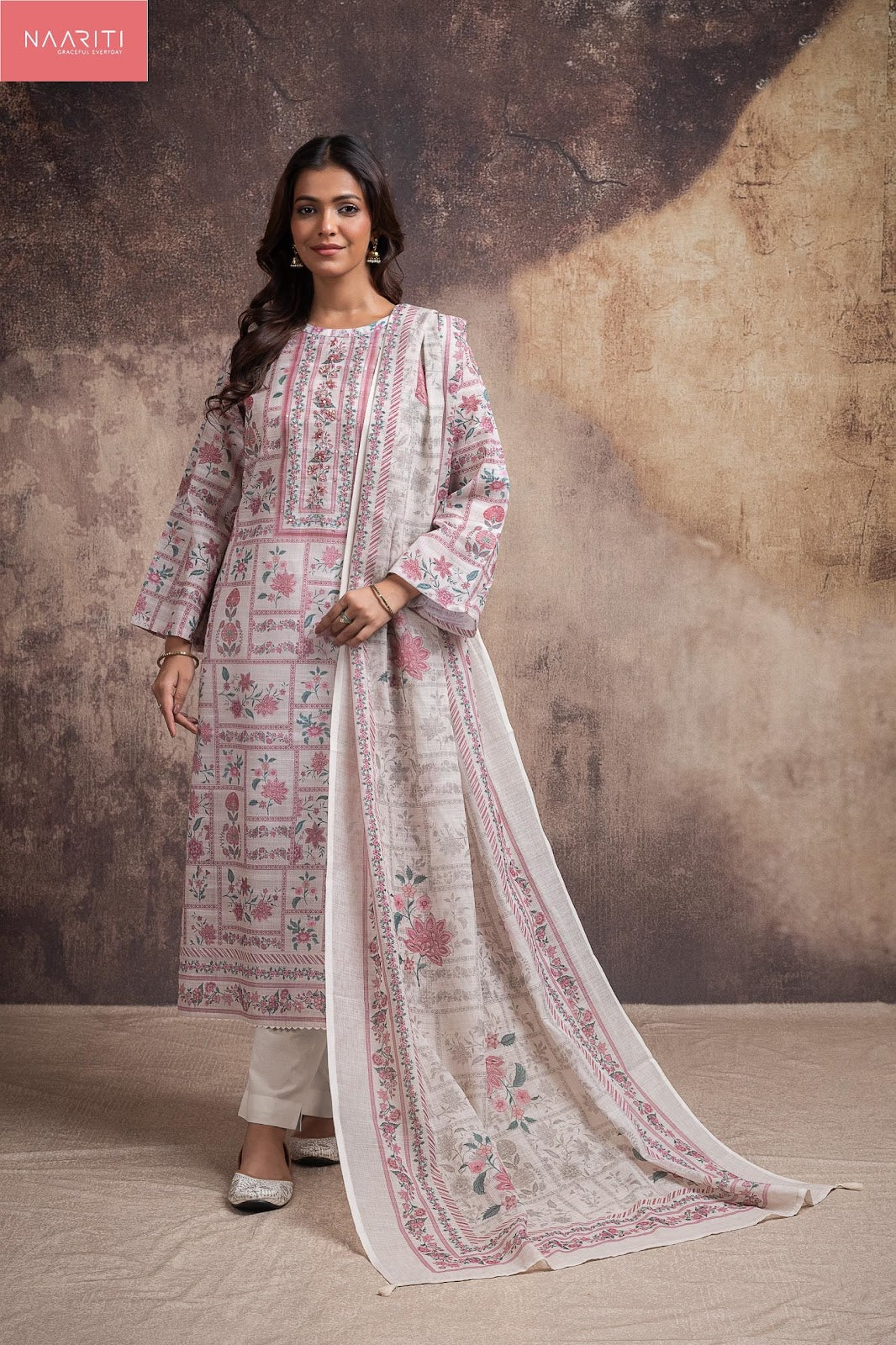 Gama 5567 Naariti Slub Linen Pant Style Suits Wholesaler