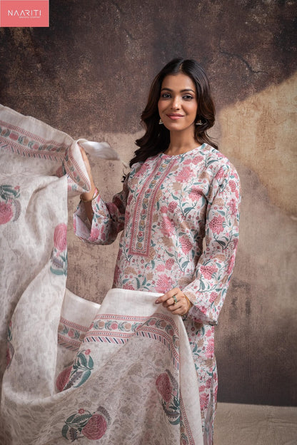 Gama 5567 Naariti Slub Linen Pant Style Suits Wholesaler