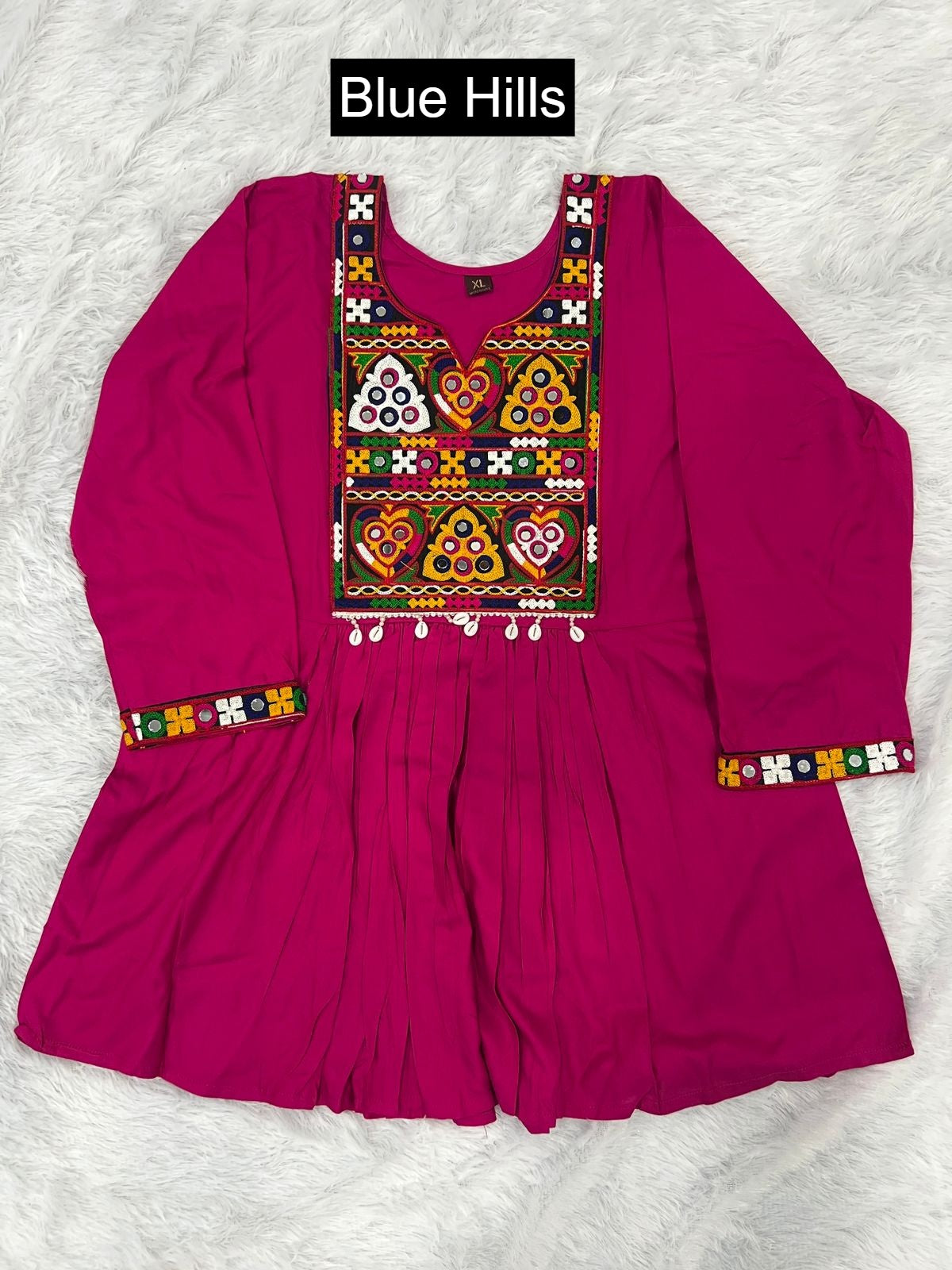 Gamthi Blue Hills Heavy Rayon Fancy Tops Wholesaler Ahmedabad