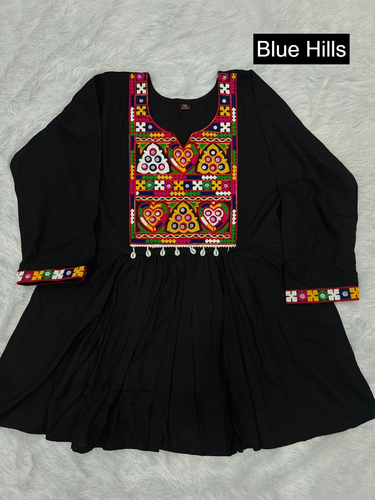 Gamthi Blue Hills Heavy Rayon Fancy Tops Wholesaler Ahmedabad