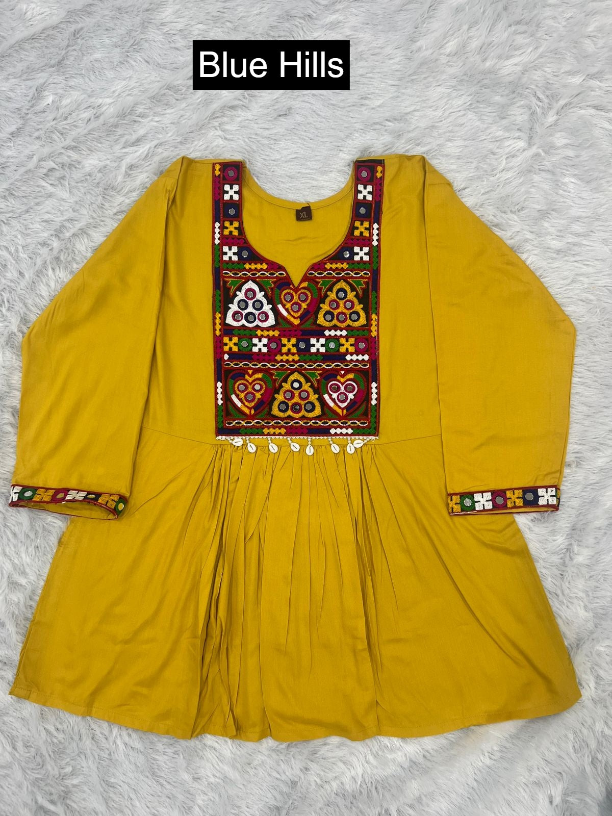 Gamthi Blue Hills Heavy Rayon Fancy Tops Wholesaler Ahmedabad