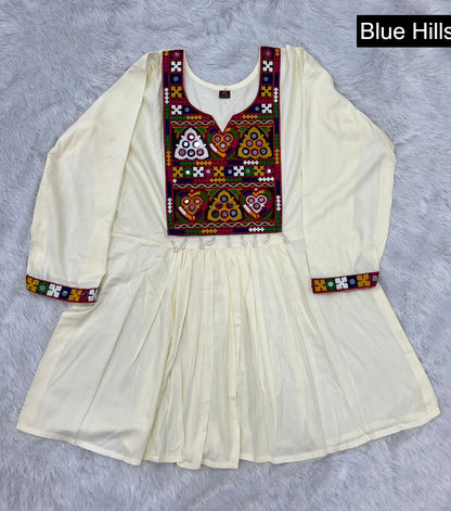 Gamthi Blue Hills Heavy Rayon Fancy Tops Wholesaler Ahmedabad