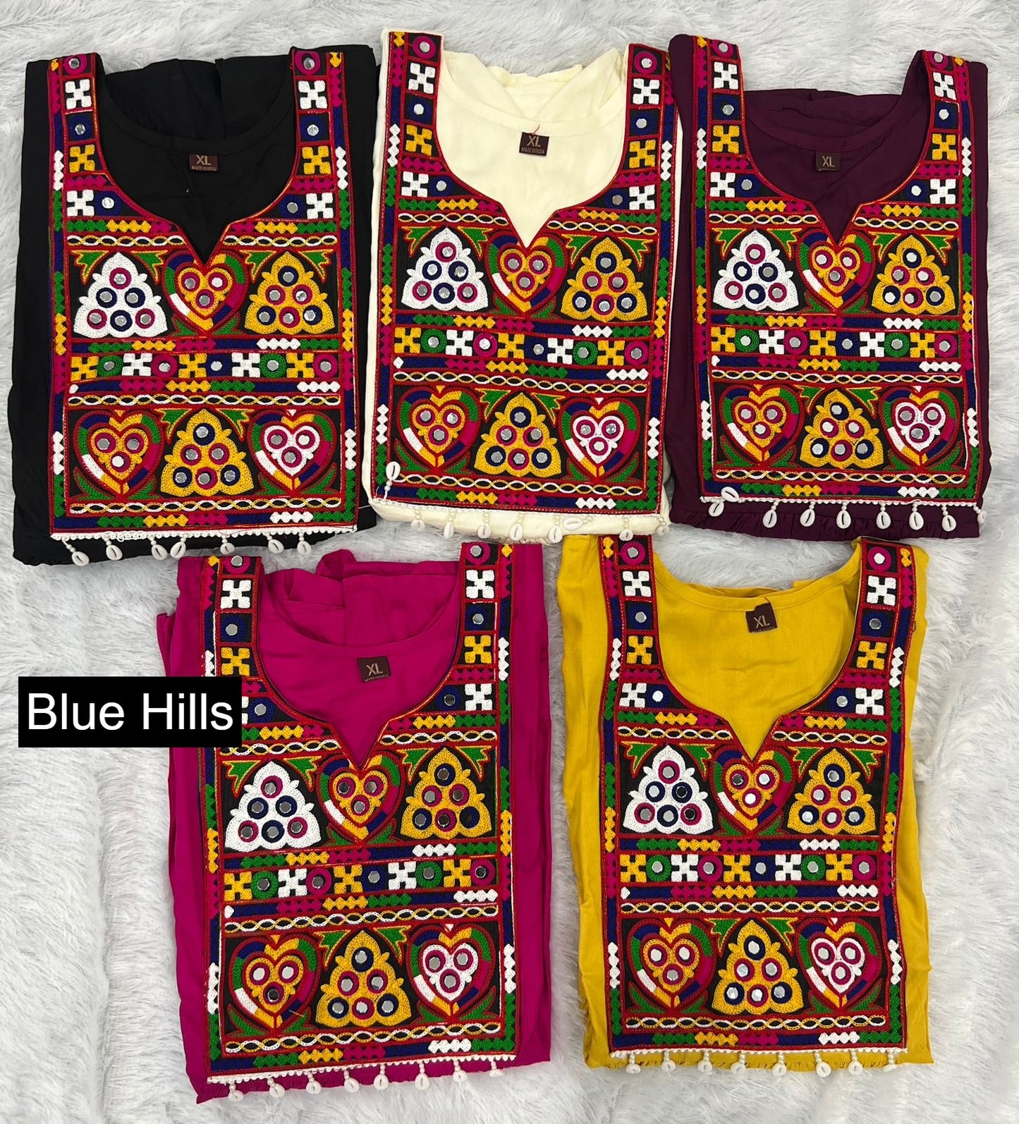 Gamthi Blue Hills Heavy Rayon Fancy Tops Wholesaler Ahmedabad