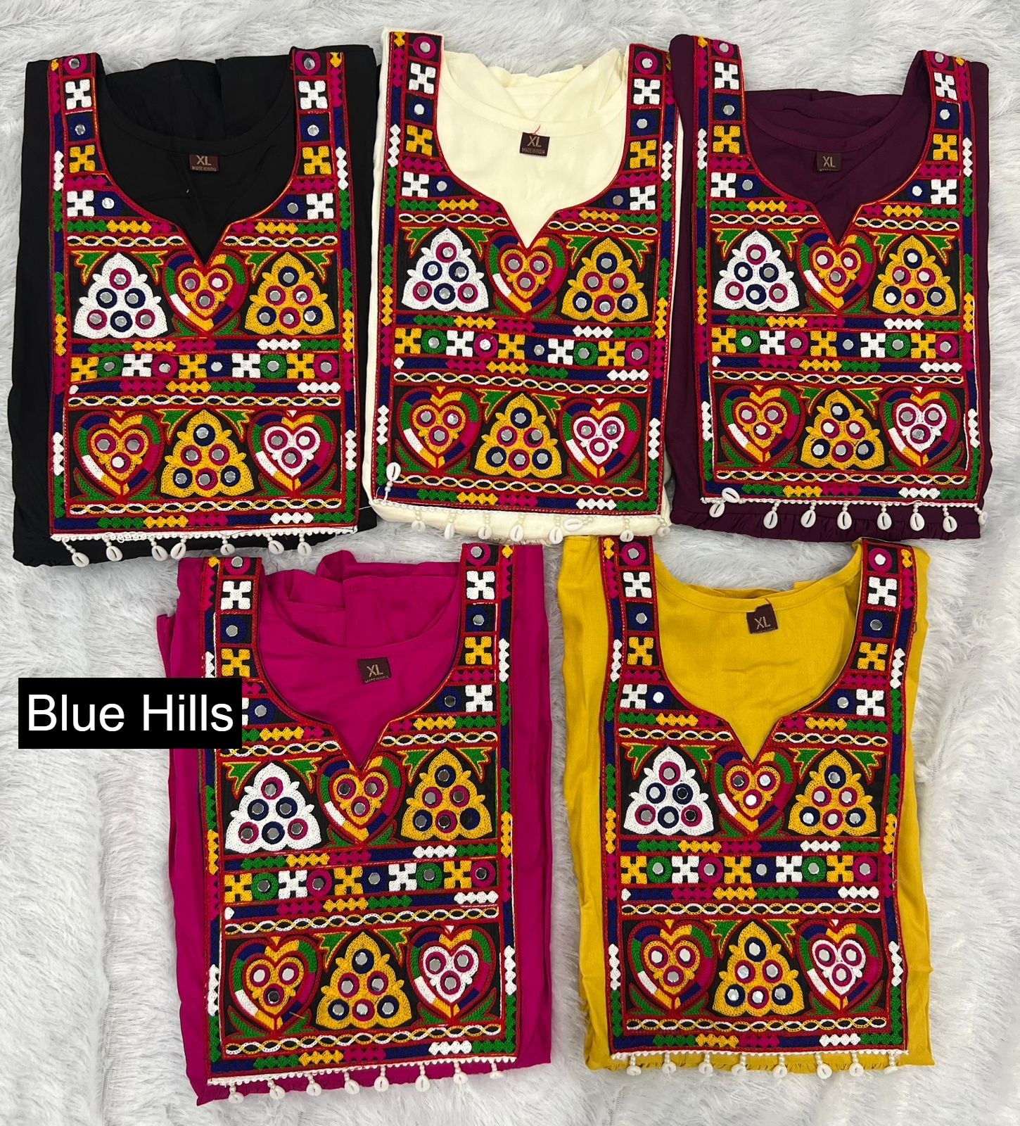 Gamthi Blue Hills Heavy Rayon Fancy Tops Wholesaler Ahmedabad
