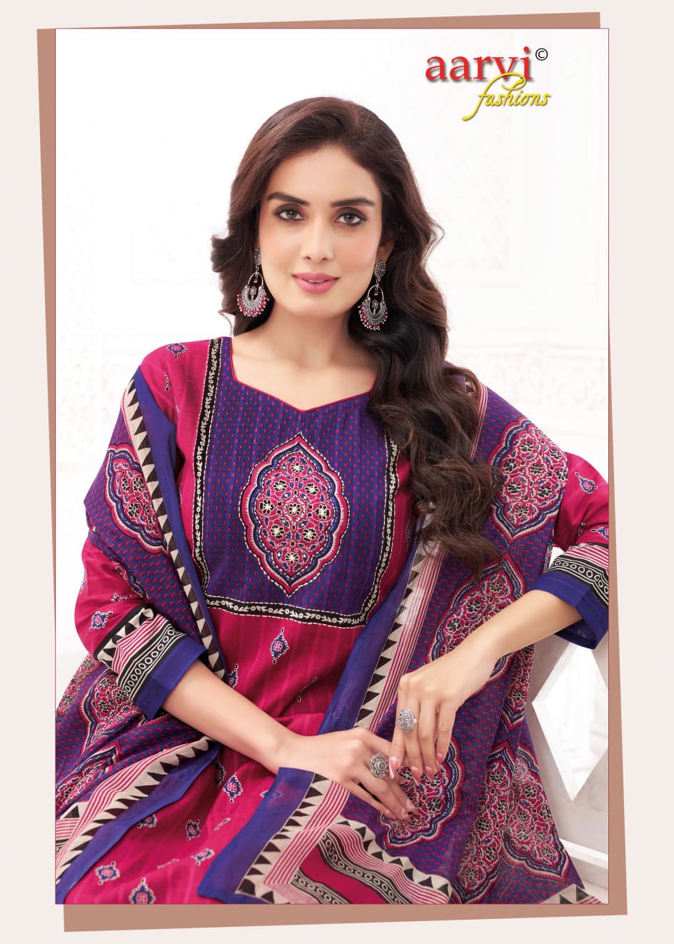 Gamthi Vol 10 Aarvi Fashions Readymade Cotton Pant Suits Supplier India