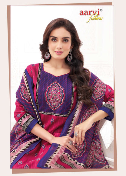 Gamthi Vol 10 Aarvi Fashions Readymade Cotton Pant Suits Supplier India