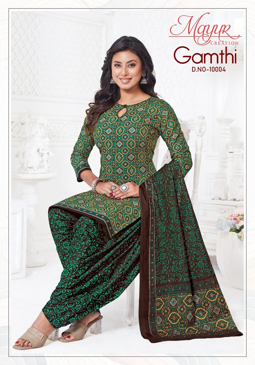 Gamthi Vol 10 Mayur Creation Cotton Dress Material Wholesale Price