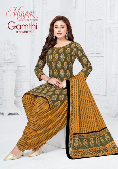 Gamthi Vol 11 Mayur Creation Cotton Dress Material Manufacturer Ahmedabad