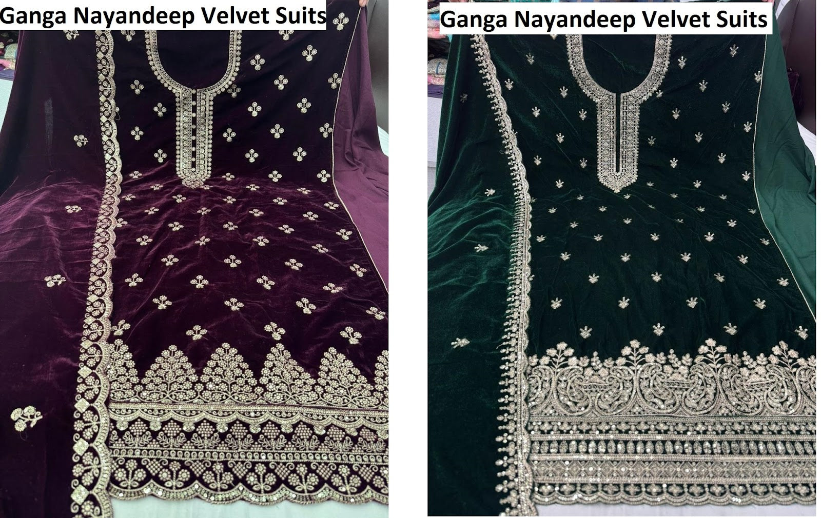 Ganga Nayandeep Velvet Suits Manufacturer Gujarat