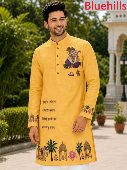 Ganpati Special 2026 Bluehills Cotton Mens Kurta Wholesaler Ahmedabad