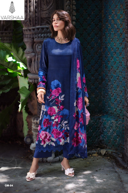 Garden Memoir Varshaa Viscose Crape Pant Style Suits Manufacturer
