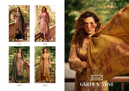 Garden Mist Kesar Viscose Pashmina Suits Exporter Gujarat