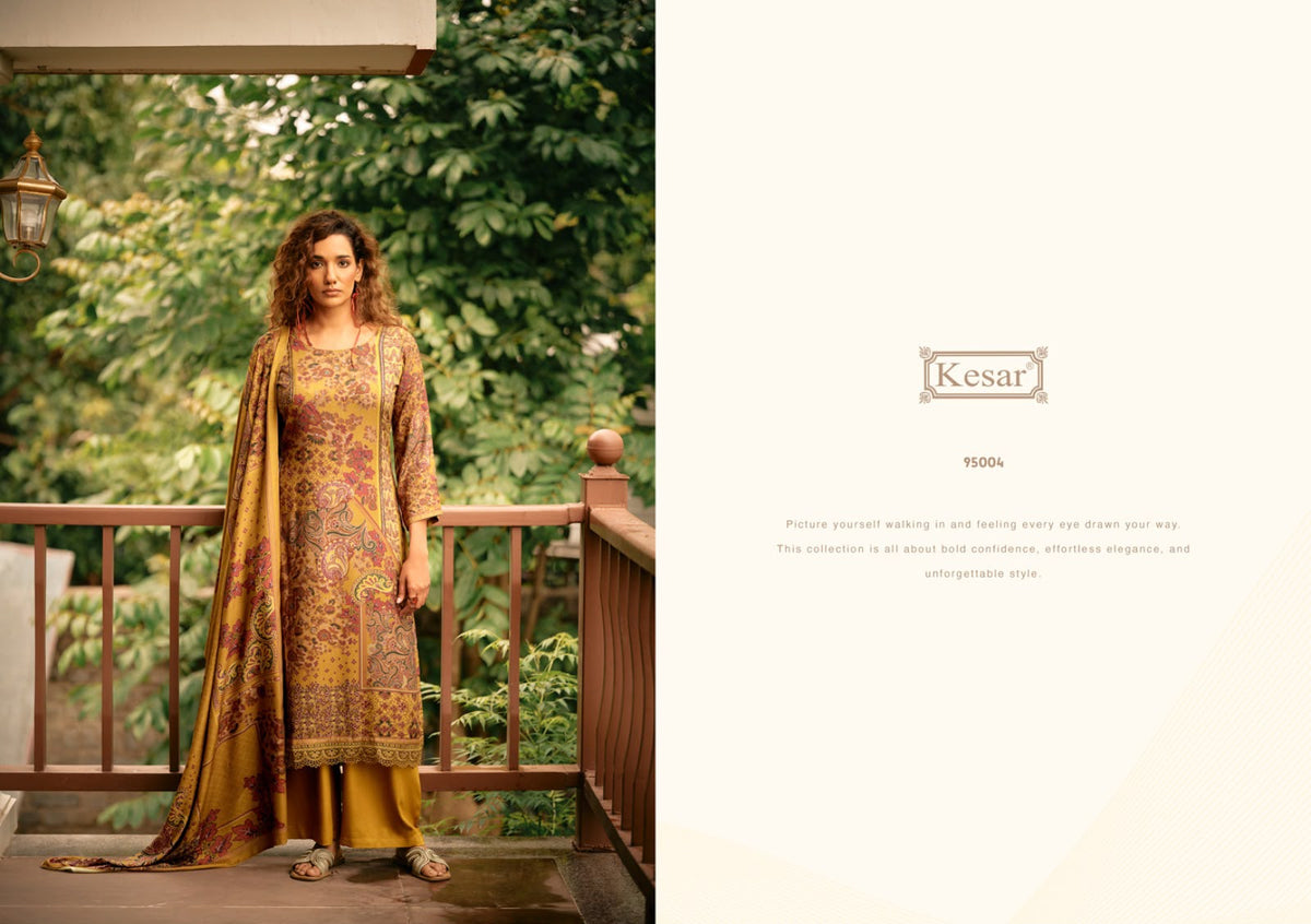 Garden Mist Kesar Viscose Pashmina Suits Exporter Gujarat