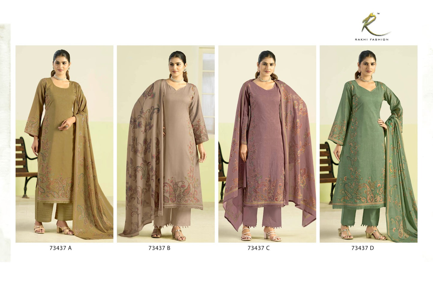 Garden Of Blossoms 73437 Rakhi Fashion Cotton Pant Style Suits Wholesaler India
