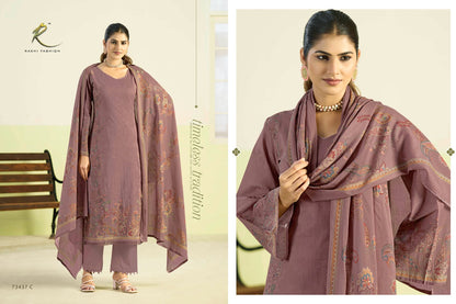 Garden Of Blossoms 73437 Rakhi Fashion Cotton Pant Style Suits Wholesaler India