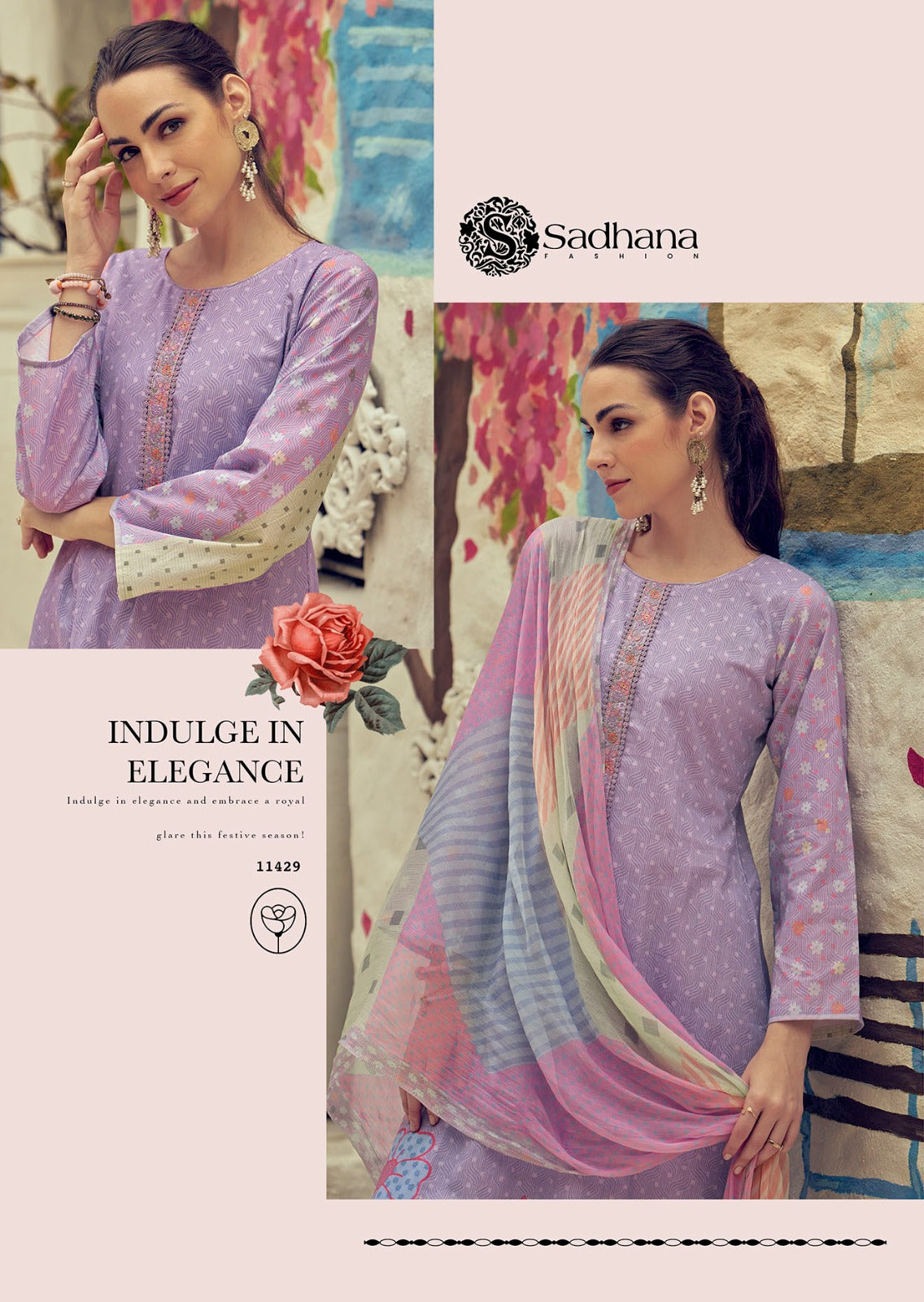 Garden Of Eden Sadhana Pure Lawn Plazzo Style Suits Exporter Gujarat