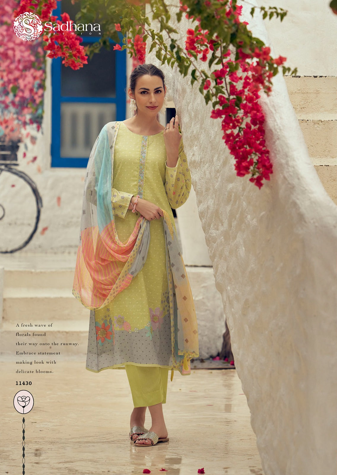 Garden Of Eden Sadhana Pure Lawn Plazzo Style Suits Exporter Gujarat