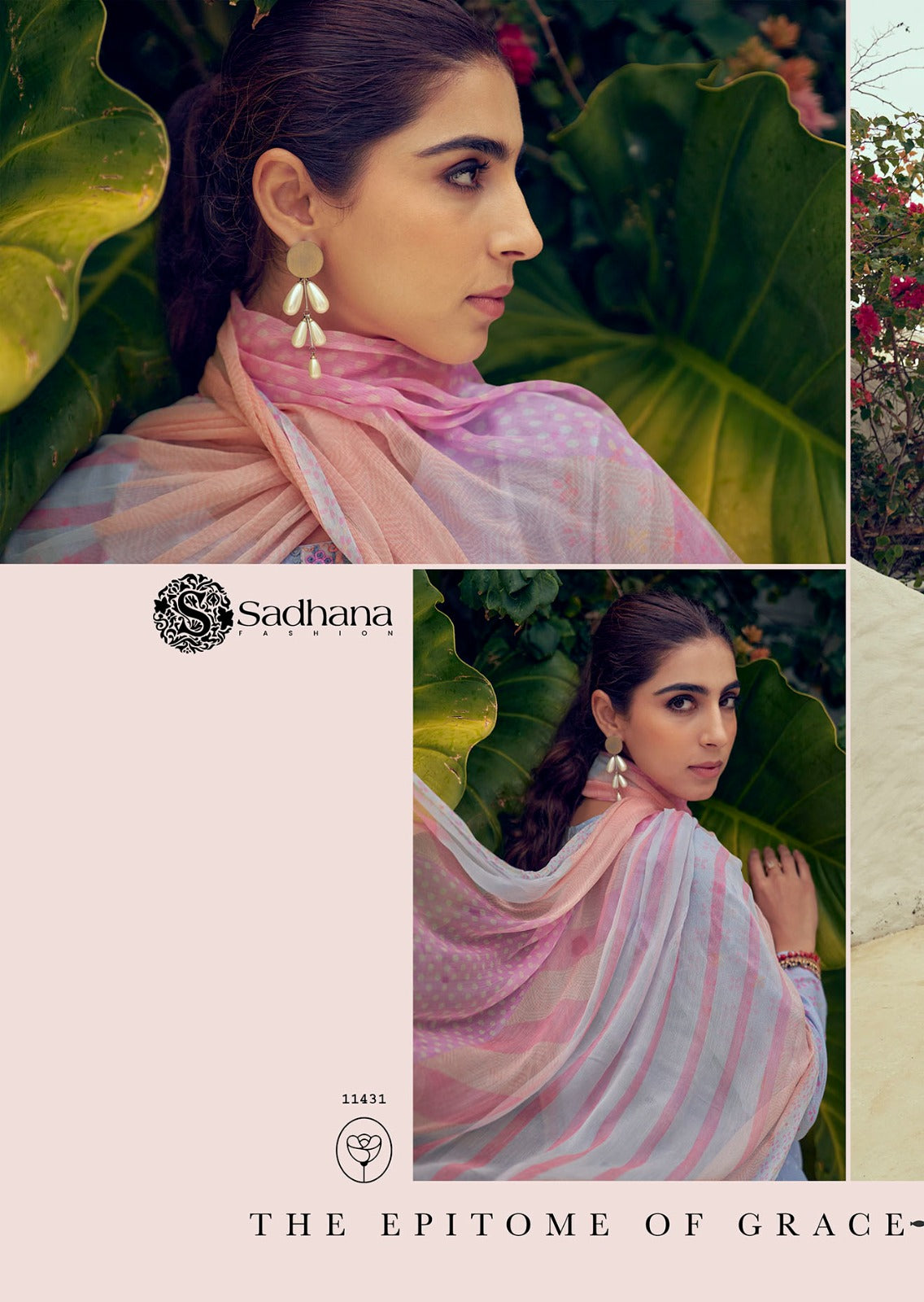 Garden Of Eden Sadhana Pure Lawn Plazzo Style Suits Exporter Gujarat