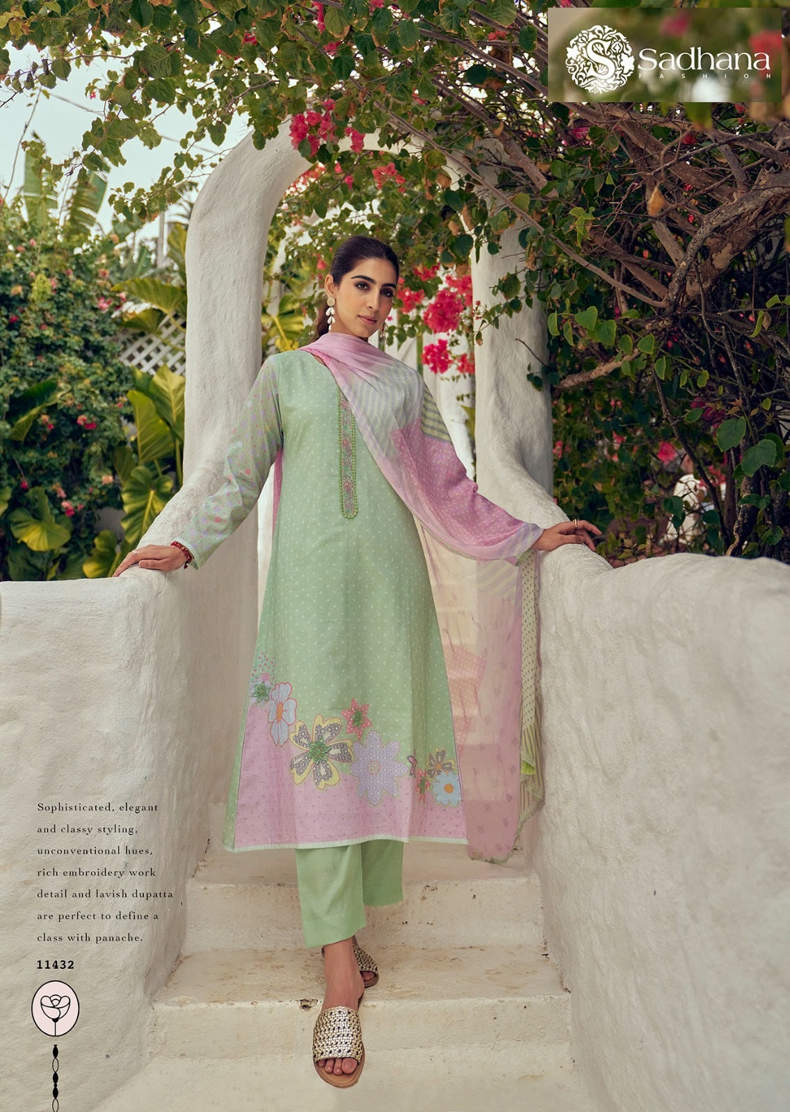 Garden Of Eden Sadhana Pure Lawn Plazzo Style Suits Exporter Gujarat
