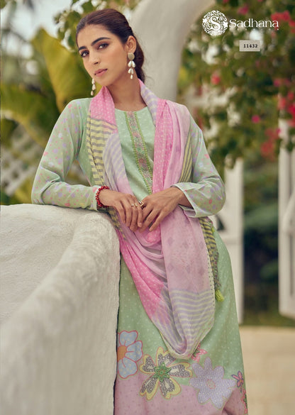 Garden Of Eden Sadhana Pure Lawn Plazzo Style Suits Exporter Gujarat