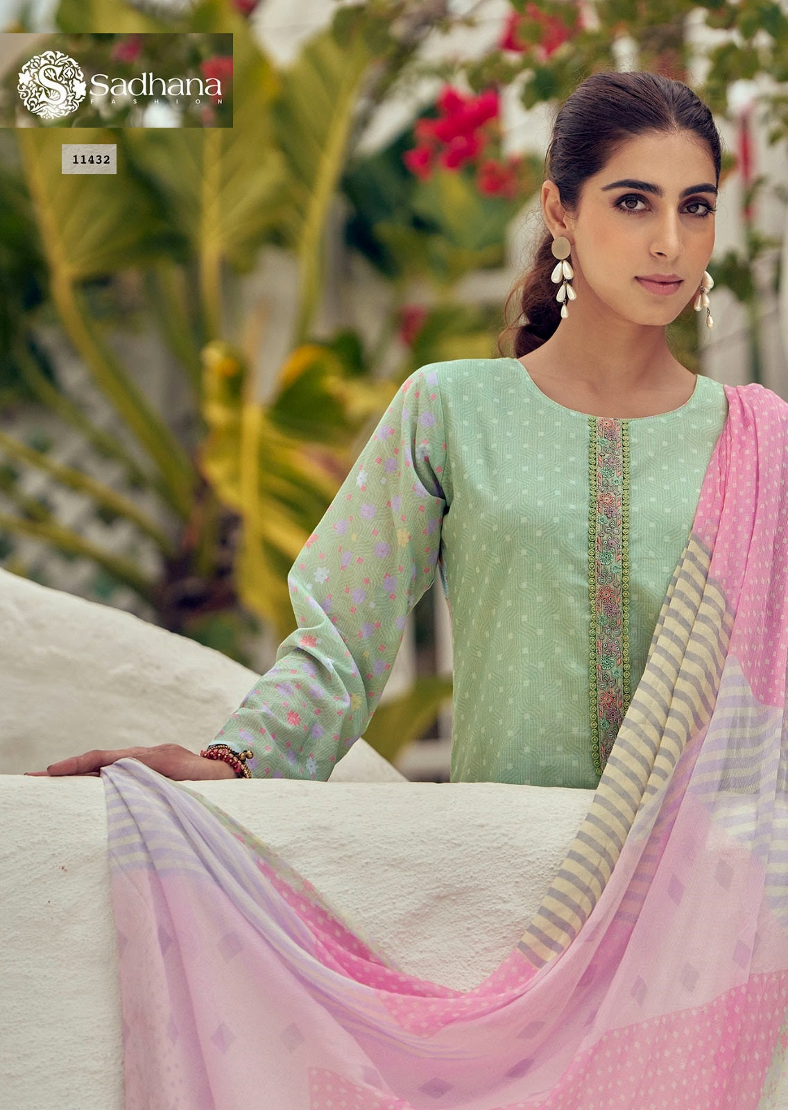 Garden Of Eden Sadhana Pure Lawn Plazzo Style Suits Exporter Gujarat