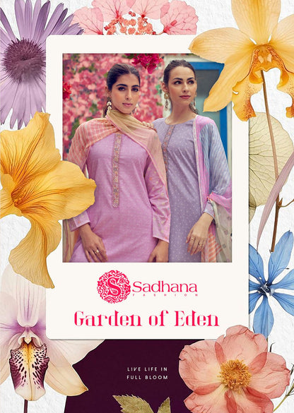 Garden Of Eden Sadhana Pure Lawn Plazzo Style Suits Exporter Gujarat
