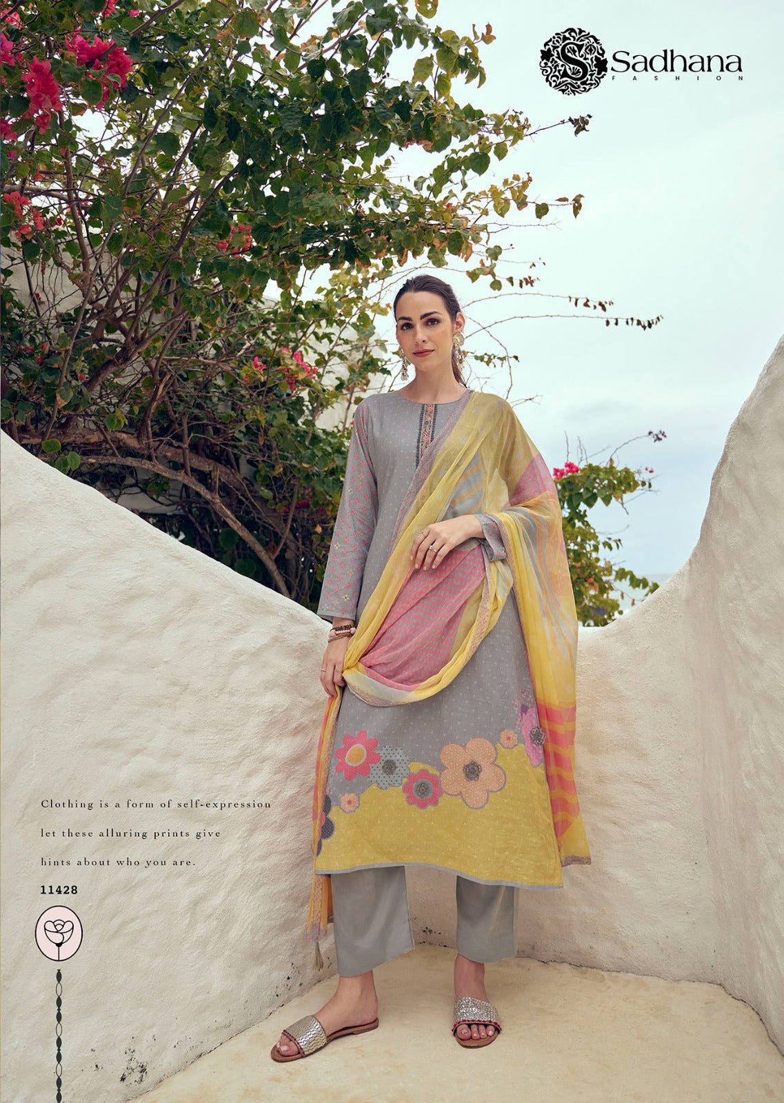 Garden Of Eden Sadhana Pure Lawn Plazzo Style Suits Exporter Gujarat