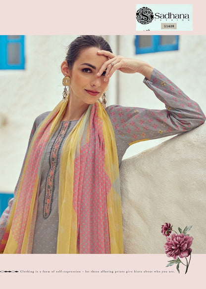 Garden Of Eden Sadhana Pure Lawn Plazzo Style Suits Exporter Gujarat