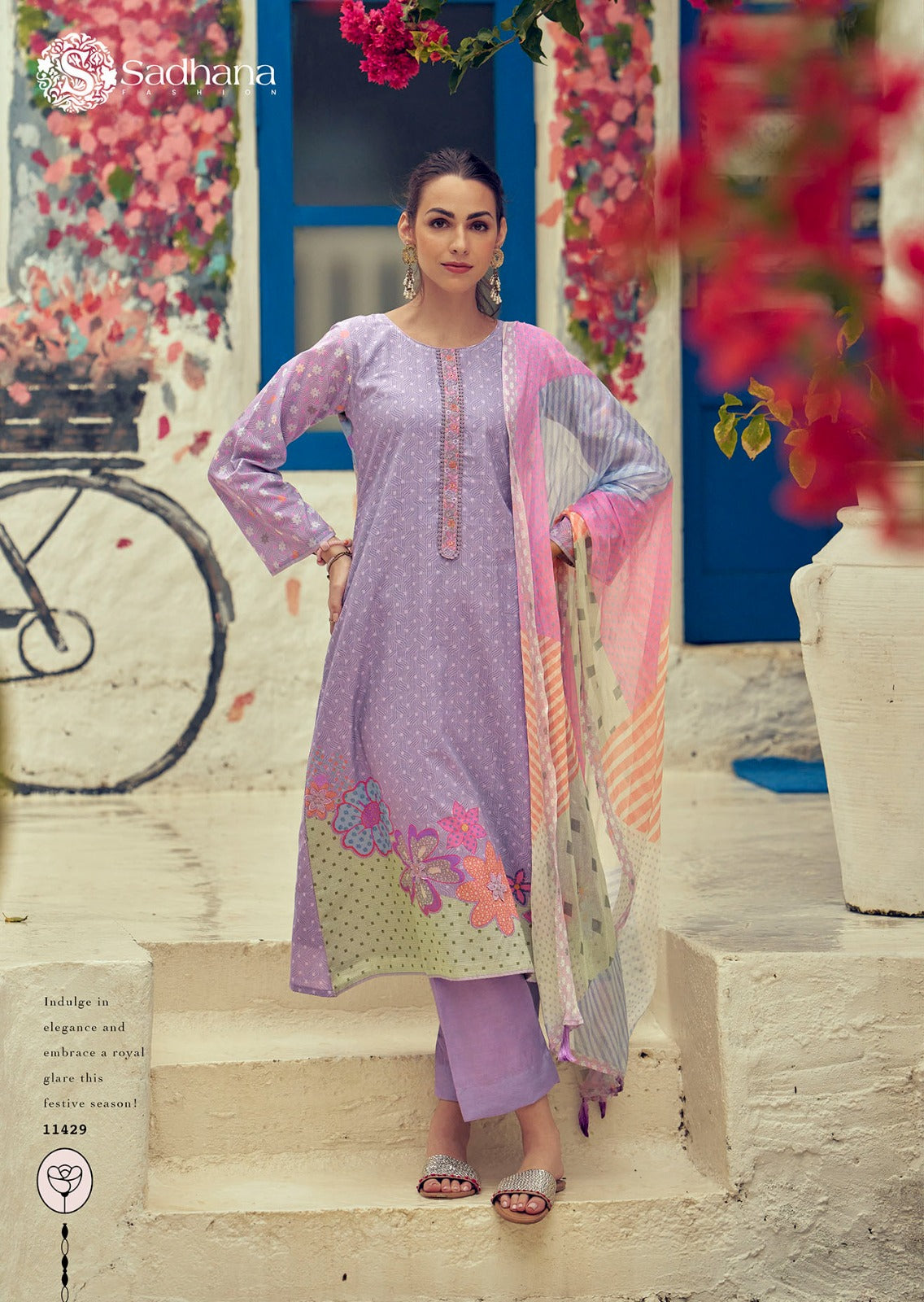 Garden Of Eden Sadhana Pure Lawn Plazzo Style Suits Exporter Gujarat