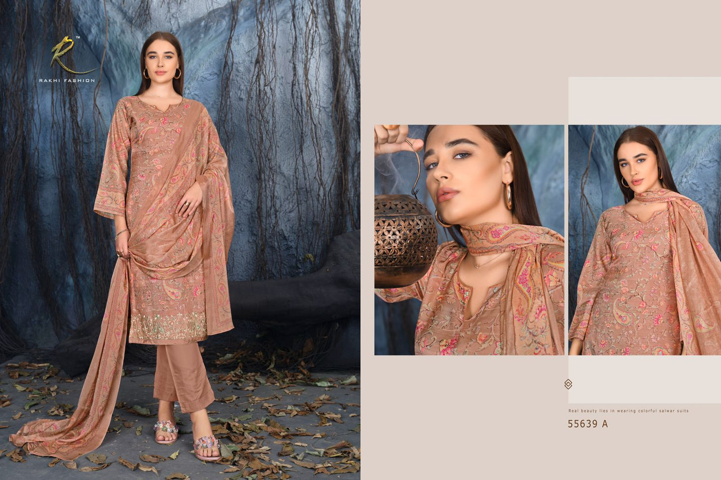 Garden Of Paisely Rakhi Fashion Pure Bemberg Pant Style Suits Wholesale Price