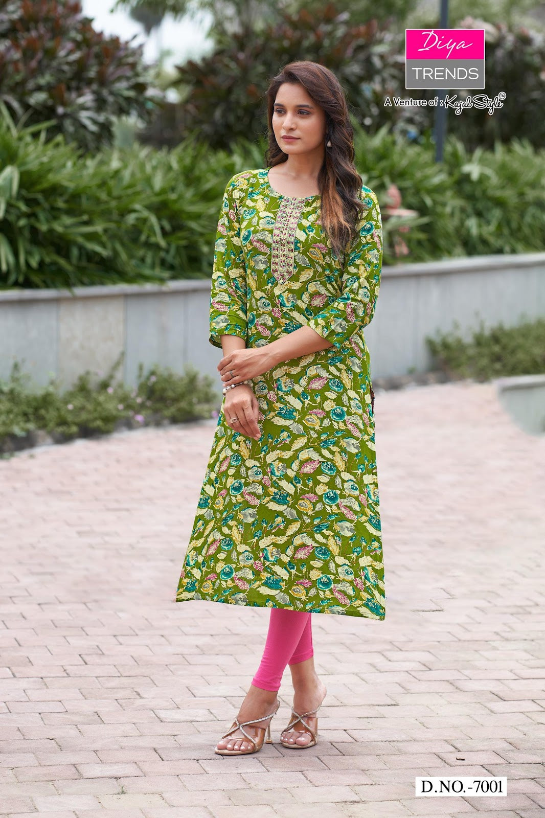 Gardencity 8 Diya Trends Rayon Straight Cut Kurtis Wholesaler