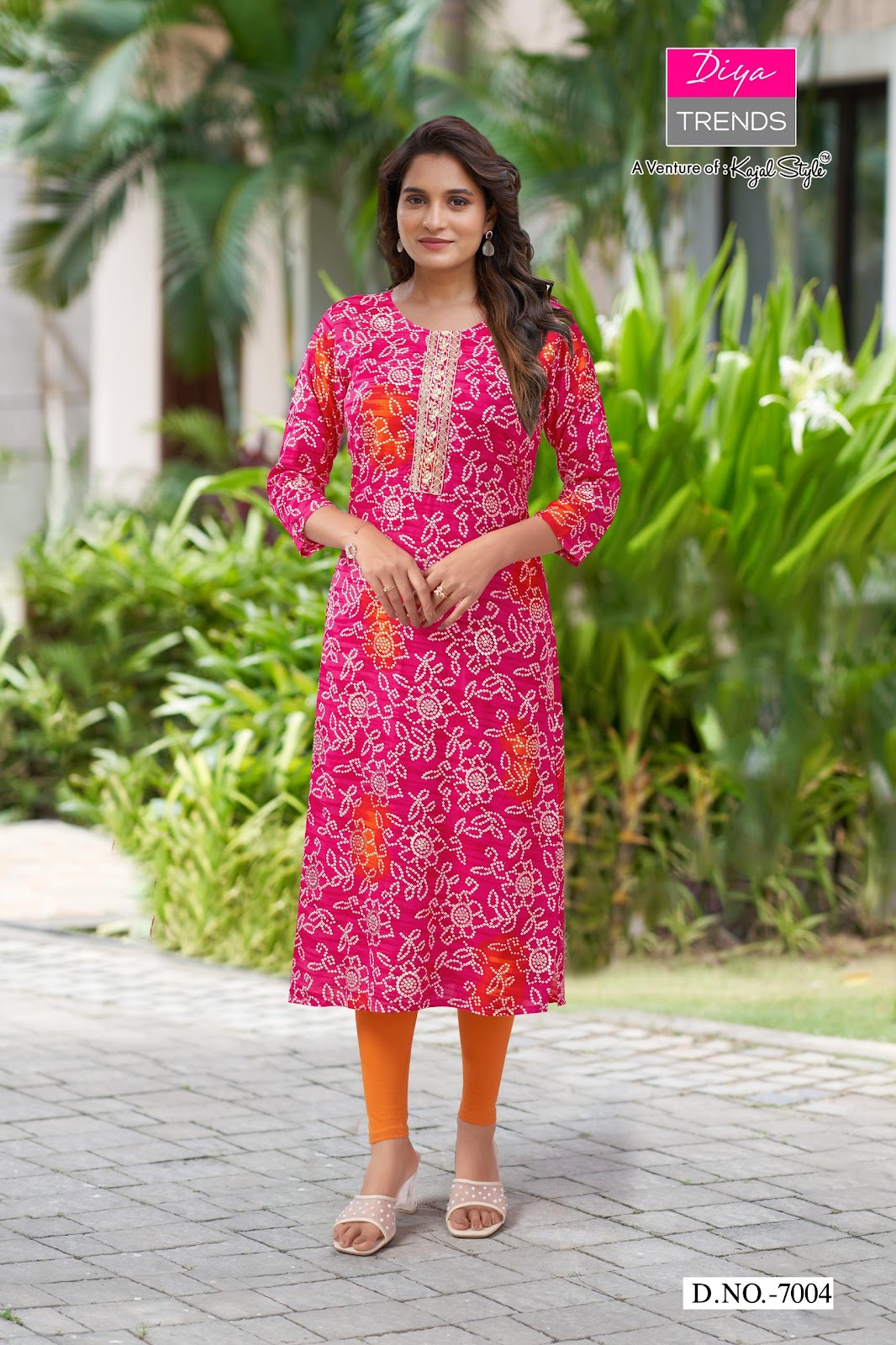 Gardencity Vol 7 Diya Trends Rayon Long Straight Kurti Wholesale Price