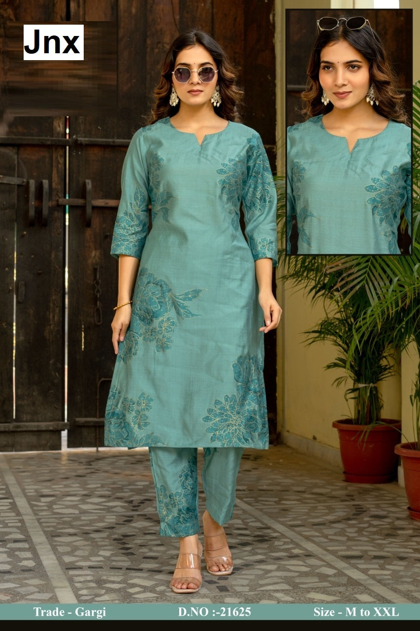 Gargi Jnx Kurti Pant Set Exporter Ahmedabad