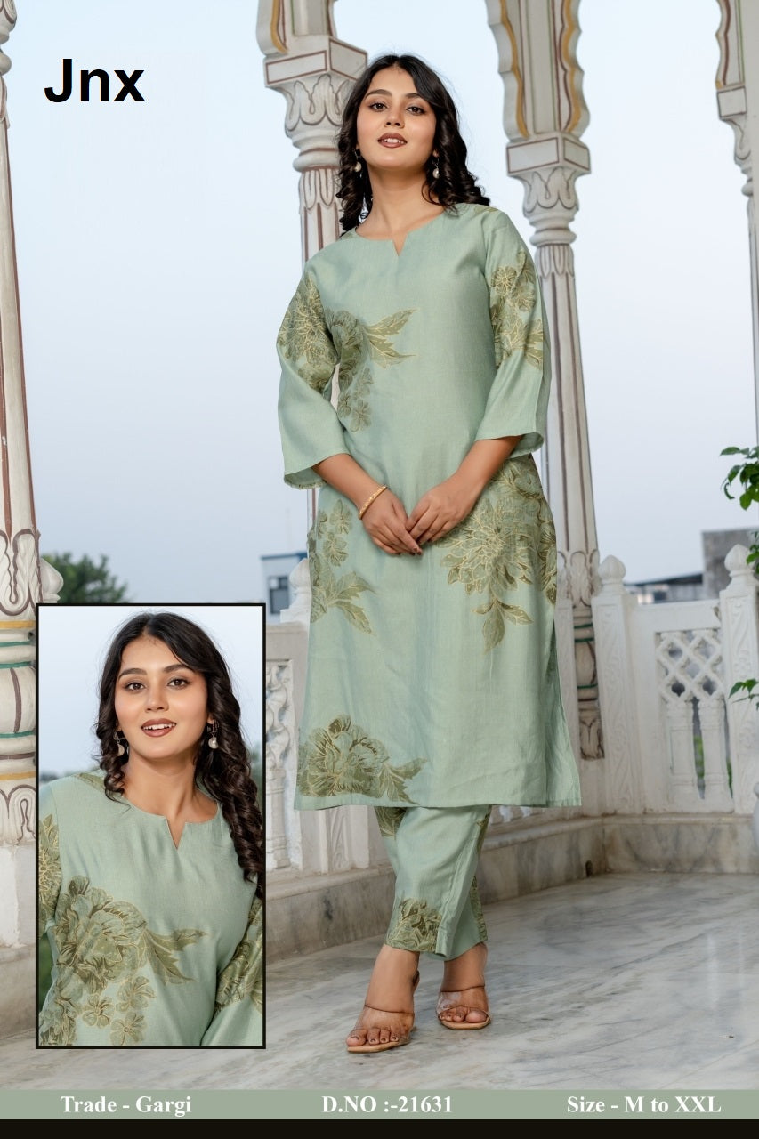 Gargi Jnx Kurti Pant Set Exporter Ahmedabad