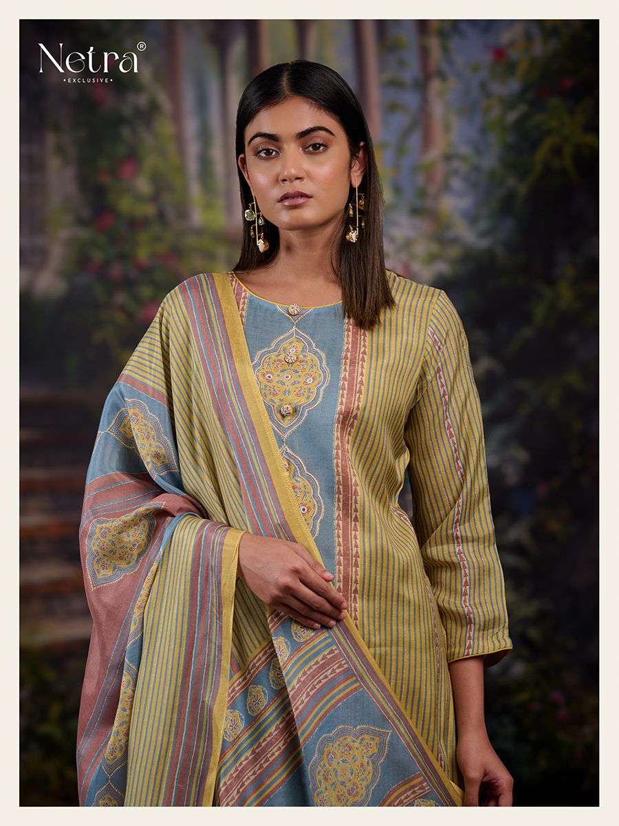 Gargi Netra Pure Bemberg Muslin Pant Style Suits Wholesaler Gujarat