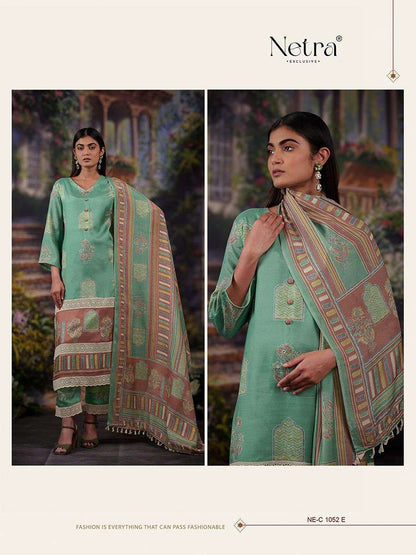 Gargi Netra Pure Bemberg Muslin Pant Style Suits Wholesaler Gujarat