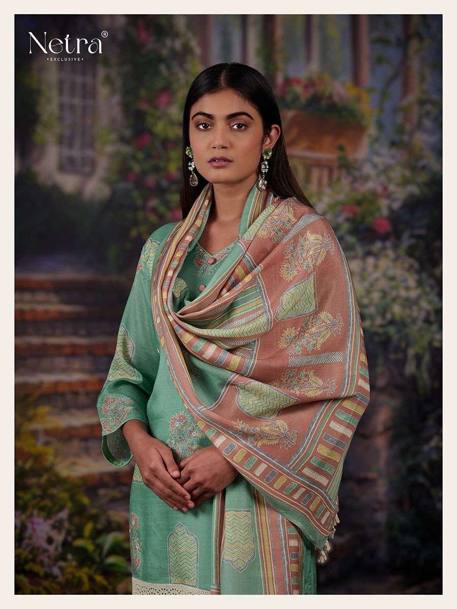 Gargi Netra Pure Bemberg Muslin Pant Style Suits Wholesaler Gujarat