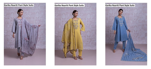 Garika Naariti Pure Linen Pant Style Suits Wholesale Price