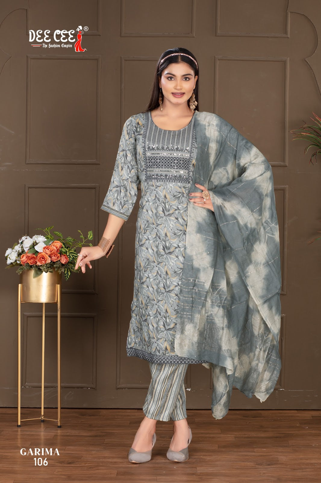 Garima Deecee Rayon Capsule Readymade Pant Style Suits Wholesale Price