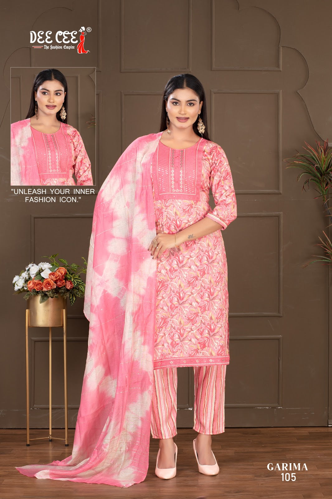 Garima Deecee Rayon Capsule Readymade Pant Style Suits Wholesale Price