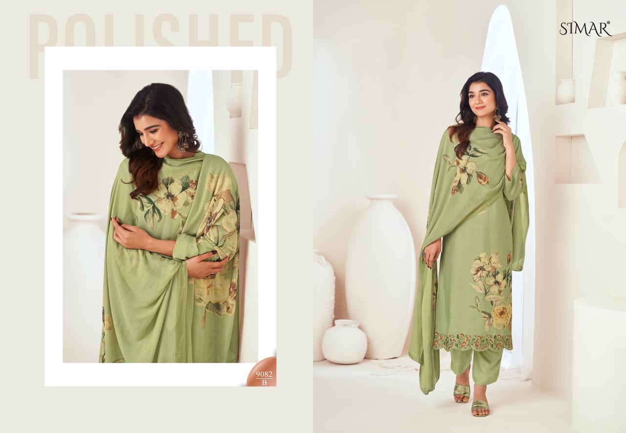 Garima Simar Viscose Muslin Pant Style Suits Manufacturer