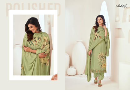 Garima Simar Viscose Muslin Pant Style Suits Manufacturer