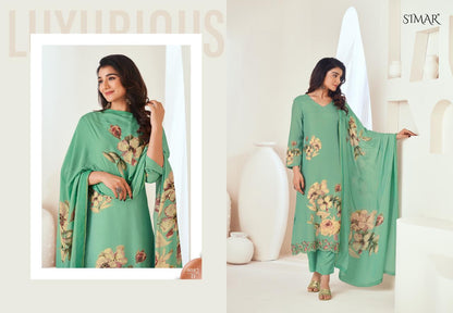 Garima Simar Viscose Muslin Pant Style Suits Manufacturer