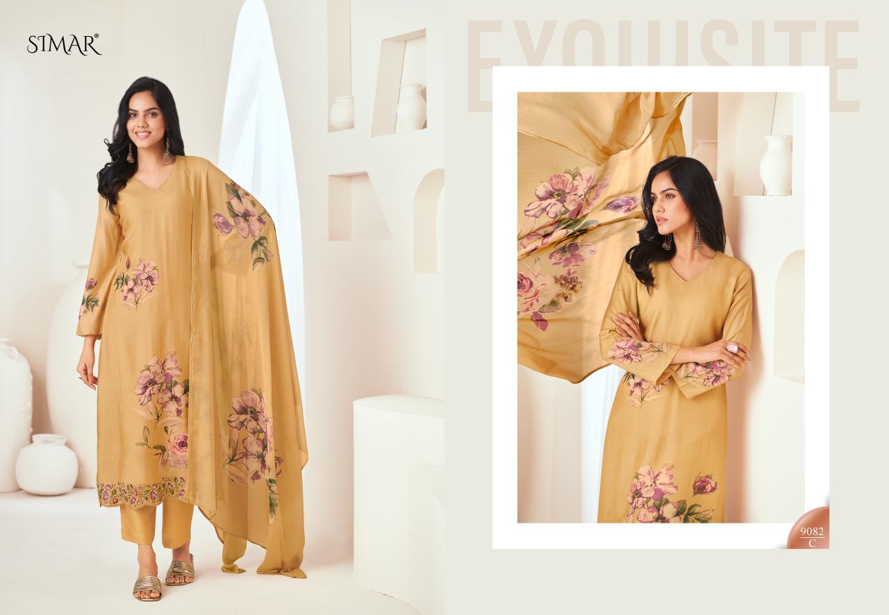 Garima Simar Viscose Muslin Pant Style Suits Manufacturer