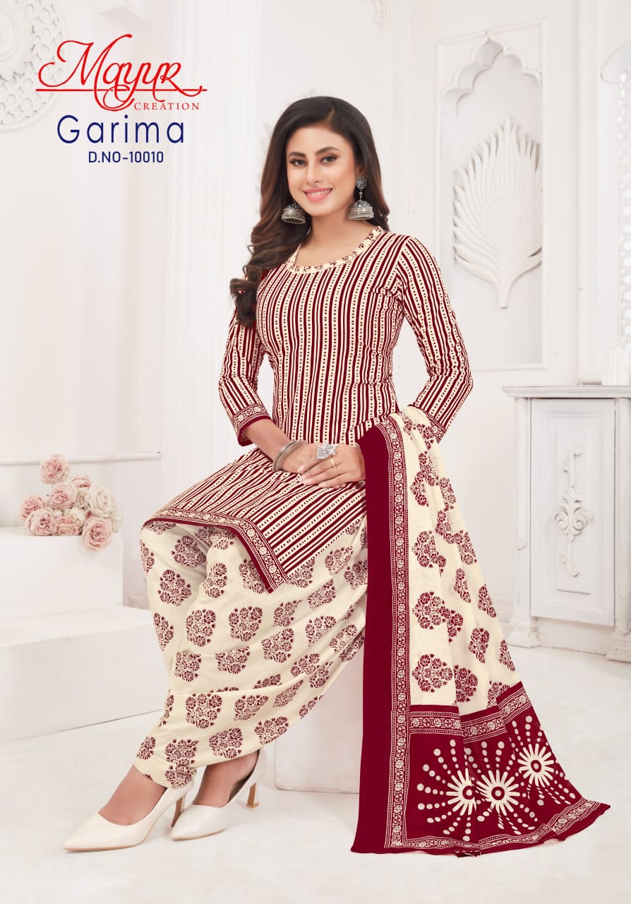 Garima Vol 10 Mayur Creation Cotton Dress Material Wholesale Rate